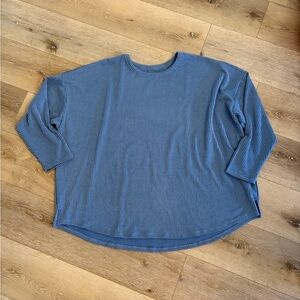 Maurices Blue Ribbed Knit Top